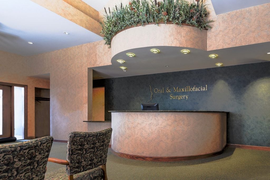 Our state-of-the-art Naperville office with beautiful reception from another side